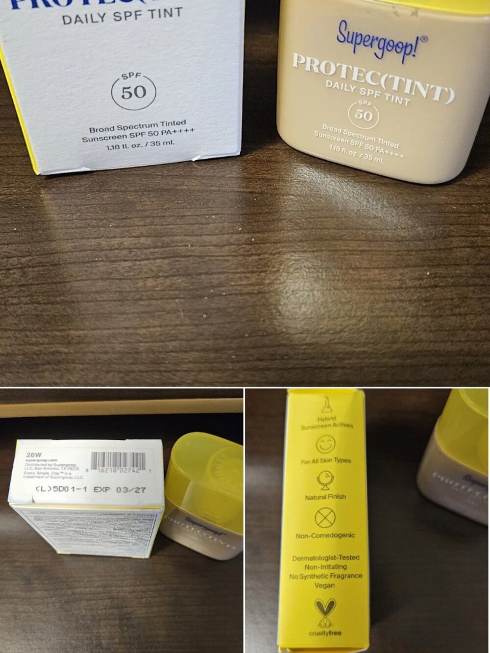 Supergoop! Protec(tint) Daily SPF Tint 50 Shade 26W (NIB)